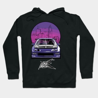 integra type r racecar lowered violet Hoodie